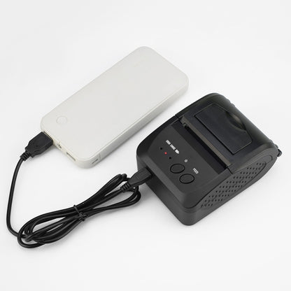 เครื่องพิมพ์ใบเสร็จ Bluetooth ความร้อนแบบพกพาขนาด 58 มม. รองรับการชาร์จการชาร์จสมบัติ