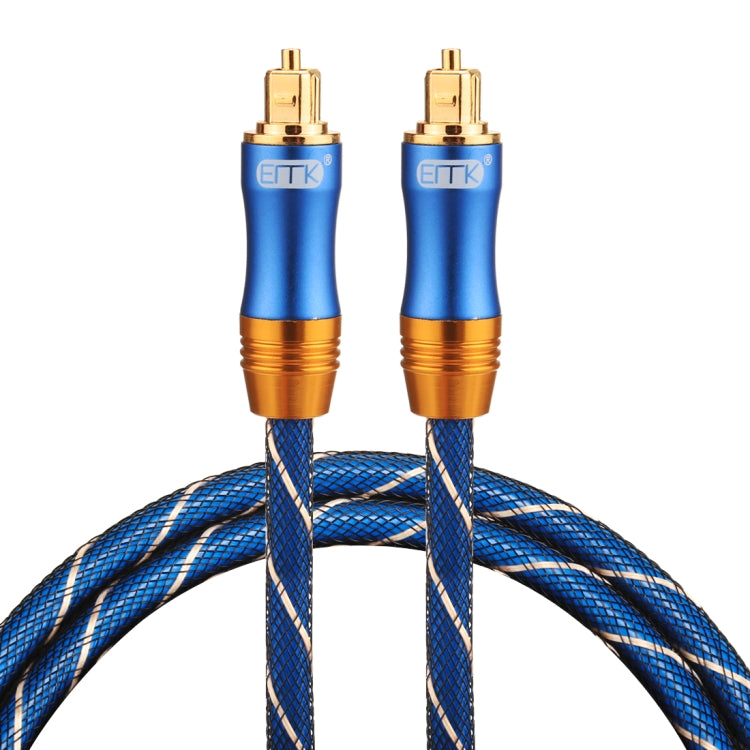 EMK LSYJ-A010 1m OD6.0mm หัวโลหะชุบทอง Toslink ชายไปชายสายสัญญาณเสียงดิจิตอล, Length: 1m