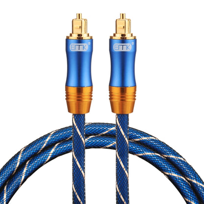EMK LSYJ-A010 1m OD6.0mm หัวโลหะชุบทอง Toslink ชายไปชายสายสัญญาณเสียงดิจิตอล, Length: 1m