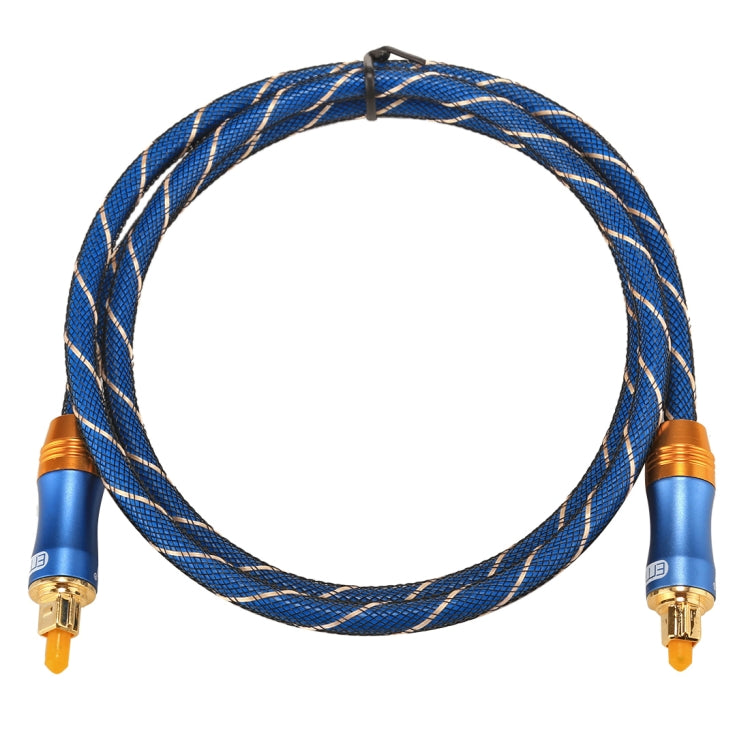 EMK LSYJ-A010 1m OD6.0mm หัวโลหะชุบทอง Toslink ชายไปชายสายสัญญาณเสียงดิจิตอล, Length: 1m