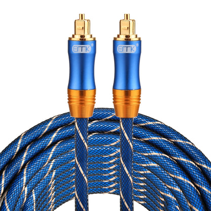 EMK LSYJ-A 8 เมตร OD6.0 มิลลิเมตรโลหะชุบทอง Toslink ชายชายสายสัญญาณเสียงดิจิตอล, Length: 8m
