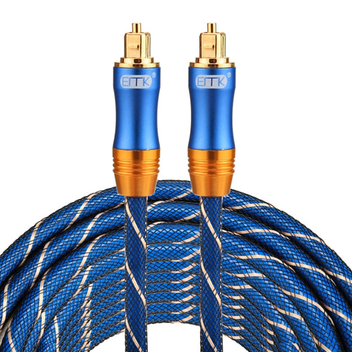 EMK LSYJ-A 8 เมตร OD6.0 มิลลิเมตรโลหะชุบทอง Toslink ชายชายสายสัญญาณเสียงดิจิตอล, Length: 8m