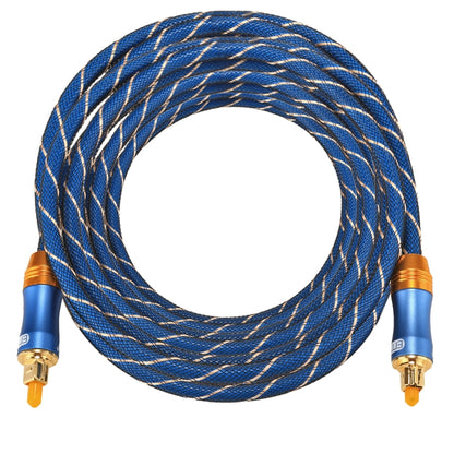 EMK LSYJ-A 8 เมตร OD6.0 มิลลิเมตรโลหะชุบทอง Toslink ชายชายสายสัญญาณเสียงดิจิตอล, Length: 8m
