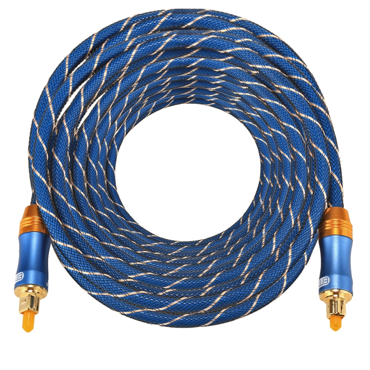 EMK LSYJ-A 10 M OD6.0mm โลหะชุบทองหัว Toslink ชายสายสัญญาณเสียงดิจิตอลชาย, Length: 10m