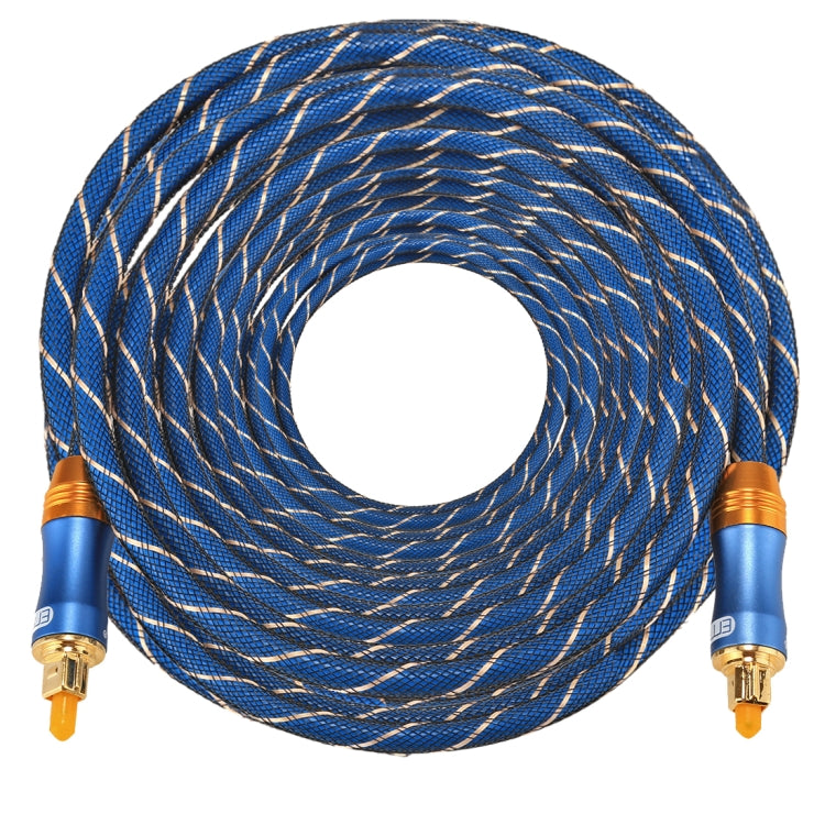 EMK LSYJ-A 25 เมตร OD6.0 มิลลิเมตรโลหะชุบทอง Toslink ชายชายสายสัญญาณเสียงดิจิตอล, Length: 25m