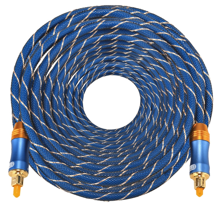 EMK LSYJ-A 30 เมตร OD6.0 มิลลิเมตรโลหะชุบทอง Toslink ชายชายสายสัญญาณเสียงดิจิตอล, Length: 30m