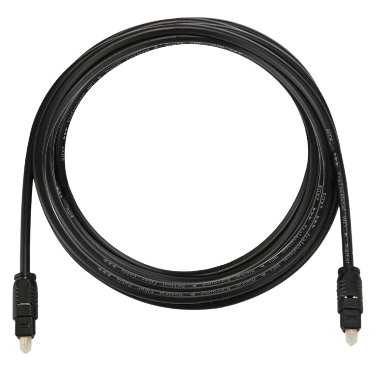 EMK 2 ม. OD4.0 มม. Toslink สายสัญญาณเสียงดิจิตอลแบบออปติคอลชายไปชาย, Length: 2m
