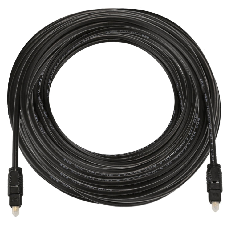 EMK 10 ม. OD4.0 มม. Toslink สายสัญญาณเสียงดิจิตอลแบบออปติคอลชายไปชาย, Length: 10m