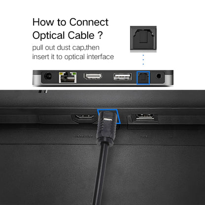 EMK 10 ม. OD4.0 มม. Toslink สายสัญญาณเสียงดิจิตอลแบบออปติคอลชายไปชาย, Length: 10m