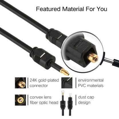 1m OD4.0mm Toslink ชาย 3.5 มม.Mini Toslink ชายสายสัญญาณเสียงดิจิตอล, 1m