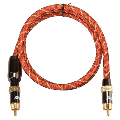 EMK TZ/A 1 M OD8.0mm โลหะชุบทองหัว RCA TO ปลั๊ก RCA Digital Coaxial สายเชื่อมต่อเสียง/วิดีโอสาย RCA, Length: 1m