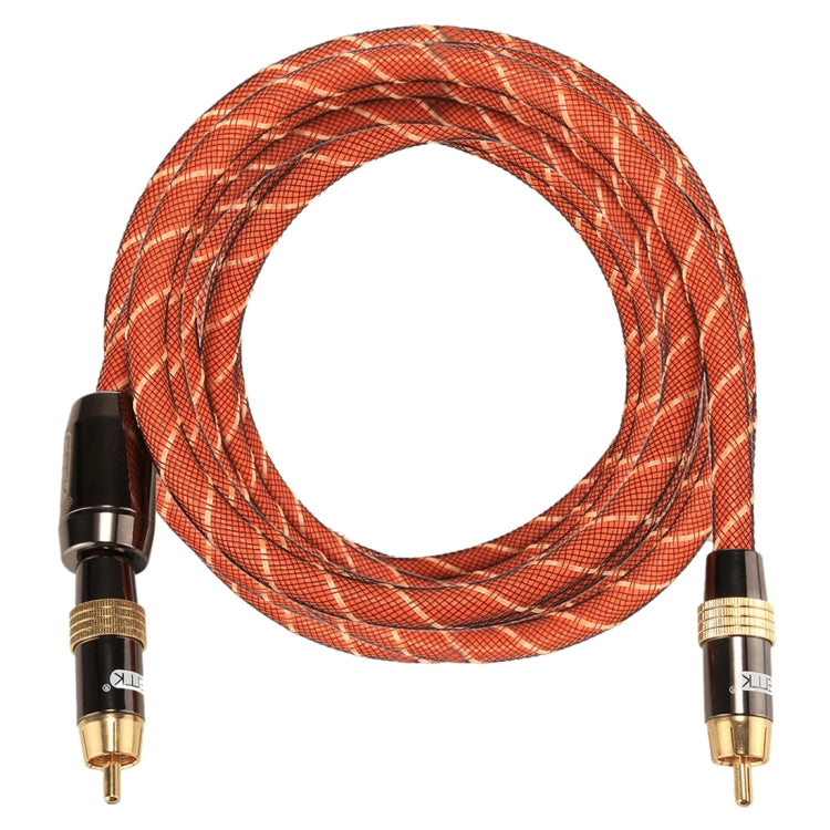 EMK TZ/A 3 M OD8.0mm โลหะชุบทองหัว RCA TO RCA Plug Digital Coaxial สายเชื่อมต่อเสียง/วิดีโอสาย RCA, Length: 3m