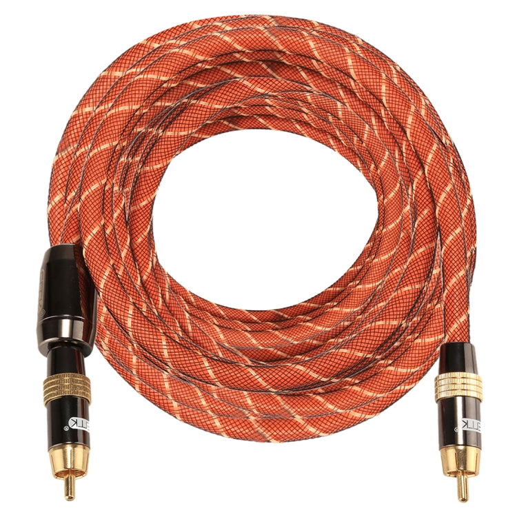 EMK TZ/A 8 M OD8.0mm โลหะชุบทองหัว RCA TO ปลั๊ก RCA Digital Coaxial สายเชื่อมต่อเสียง/วิดีโอสาย RCA, Length: 8m