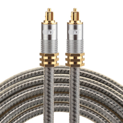 EMK YL-A 2 ม. OD8.0 มม. หัวโลหะชุบทอง Toslink ชายกับชายสายสัญญาณเสียงดิจิตอล, Length: 2m