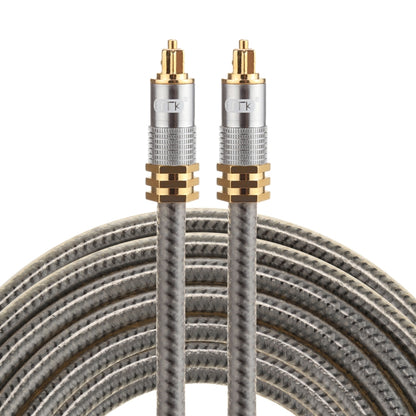 EMK YL-A 5 เมตร OD8.0 มิลลิเมตรโลหะชุบทอง Toslink ชายชายสายสัญญาณเสียงดิจิตอล, Length: 5m
