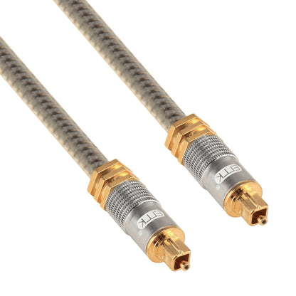 EMK YL-A 5 เมตร OD8.0 มิลลิเมตรโลหะชุบทอง Toslink ชายชายสายสัญญาณเสียงดิจิตอล, Length: 5m