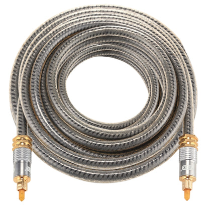 EMK YL-A 8m OD8.0mm หัวโลหะชุบทอง Toslink ชายกับชายสายสัญญาณเสียงดิจิตอล, Length: 8m