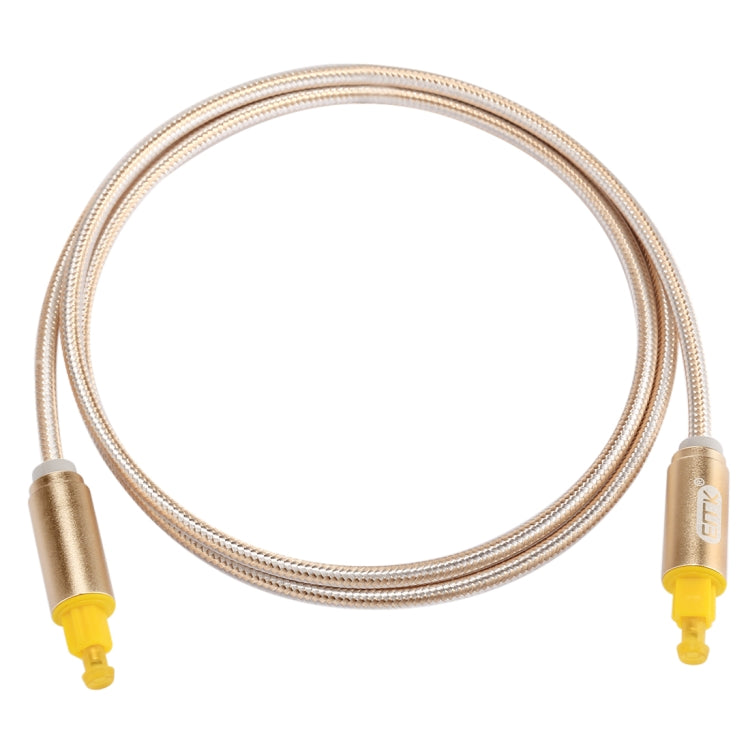 EMK 1m OD4.0mm หัวโลหะชุบทองทอสาย Toslink ชายไปชายสายสัญญาณเสียงดิจิตอล, Length: 1m
