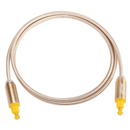 EMK 1m OD4.0mm หัวโลหะชุบทองทอสาย Toslink ชายไปชายสายสัญญาณเสียงดิจิตอล, Length: 1m