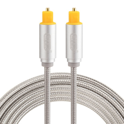 EMK 2 ม. OD4.0 มม. หัวโลหะชุบทองทอสาย Toslink ชายไปชายสายสัญญาณเสียงดิจิตอล, Length: 2m