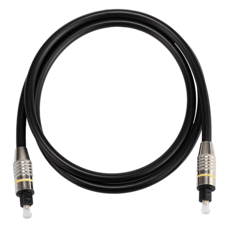 1 ม. OD6.0 มม. หัวโลหะชุบนิกเกิล Toslink สายสัญญาณเสียงดิจิตอลชายกับชาย, Length: 1m