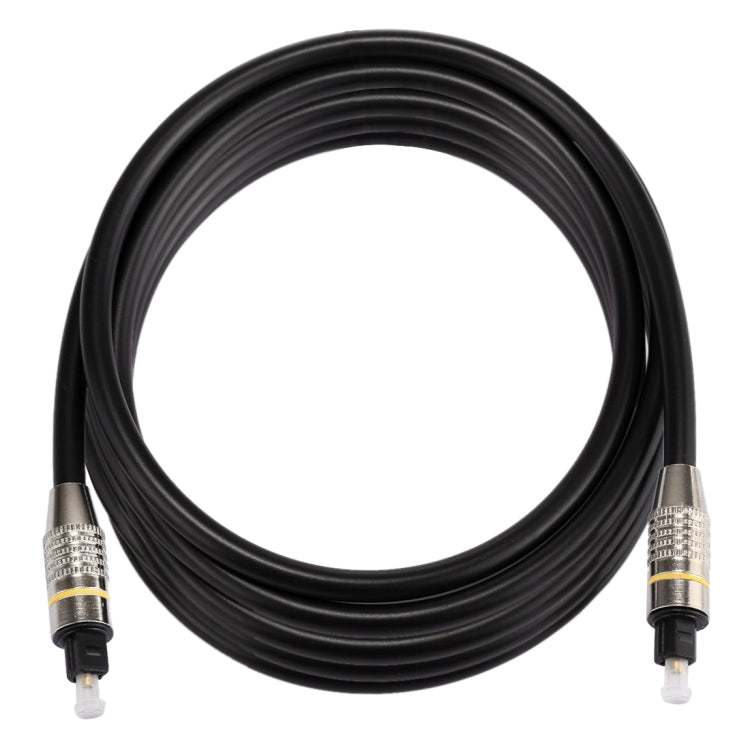 3 ม. OD6.0 มม. หัวโลหะชุบนิกเกิล Toslink สายสัญญาณเสียงดิจิตอลชายกับชาย, Length: 3m