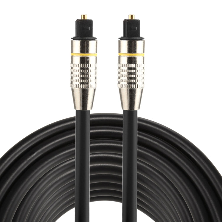 8 ม. OD6.0 มม. หัวโลหะชุบนิกเกิล Toslink สายสัญญาณเสียงดิจิตอลชายกับชาย, Length: 8m