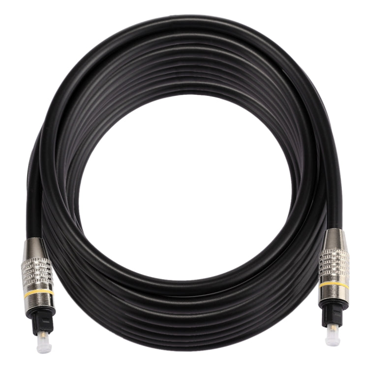 8 ม. OD6.0 มม. หัวโลหะชุบนิกเกิล Toslink สายสัญญาณเสียงดิจิตอลชายกับชาย, Length: 8m