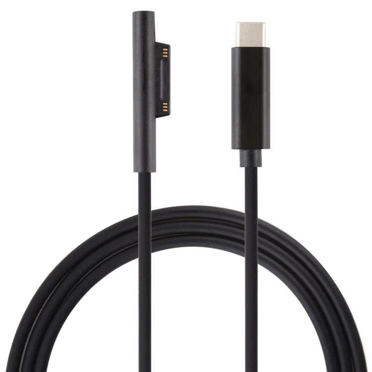 USB-C / Type-C ถึง 6 Pin Magnetic Male แล็ปท็อปสายชาร์จสำหรับ Microsoft Surface Pro 7/6/5 ความยาวสายเคเบิล: ประมาณ 1.5 ม., for Microsoft Surface Pro 7 / 6 / 5