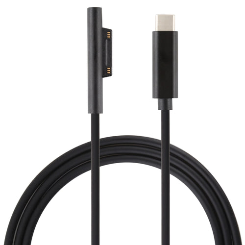 USB-C / Type-C ถึง 6 Pin Magnetic Male แล็ปท็อปสายชาร์จสำหรับ Microsoft Surface Pro 7/6/5 ความยาวสายเคเบิล: ประมาณ 1.5 ม., for Microsoft Surface Pro 7 / 6 / 5