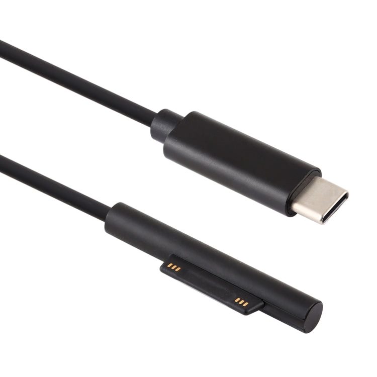 USB-C / Type-C ถึง 6 Pin Magnetic Male แล็ปท็อปสายชาร์จสำหรับ Microsoft Surface Pro 7/6/5 ความยาวสายเคเบิล: ประมาณ 1.5 ม., for Microsoft Surface Pro 7 / 6 / 5