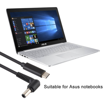 USB-C / Type-C ถึง 6.0 x 0.6 มม. สายชาร์จแล็ปท็อปสำหรับ Asus ความยาวสายเคเบิล: ประมาณ 1.5 ม.