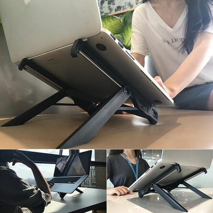 NEXSTAND แล็ปท็อปส่วนสูง Extender ที่วางขาตั้งพับคอมพิวเตอร์แบบพกพาวงเล็บกระจายความร้อนขนาด: 27x3.9x3.6 ซม.