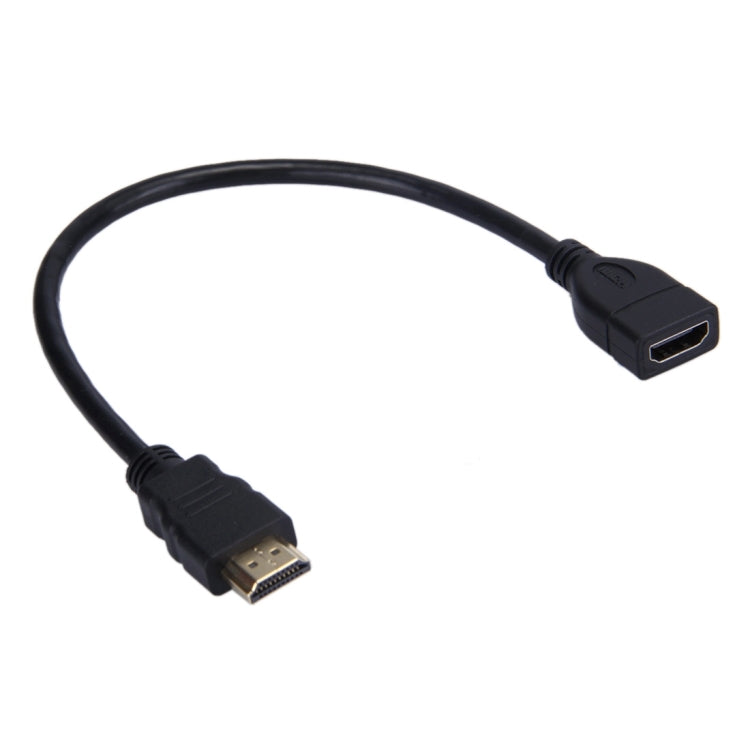 สายอะแดปเตอร์ HDMI 19 Pin Male to HDMI 19 Pin Female ความเร็วสูง 30 ซม, Length: 30cm