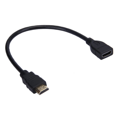 สายอะแดปเตอร์ HDMI 19 Pin Male to HDMI 19 Pin Female ความเร็วสูง 30 ซม, Length: 30cm