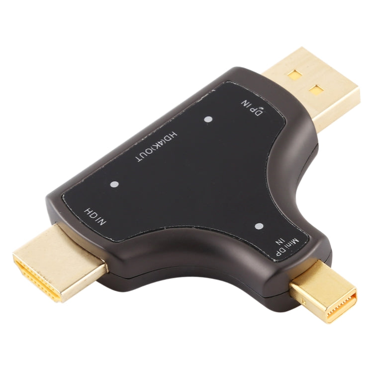 D62A DisplayPort + Mini DP + HDMI ชายเป็น HDMI หญิง 3 ใน 1 อะแดปเตอร์, D62A