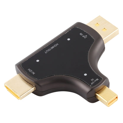 D62A DisplayPort + Mini DP + HDMI ชายเป็น HDMI หญิง 3 ใน 1 อะแดปเตอร์, D62A