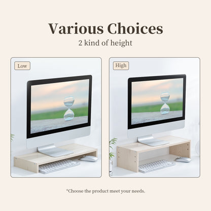 ORICO MSR-01-WD-BP ที่ยึดจอคอมพิวเตอร์ลายไม้ขนาด: 50 x 20 x 6.1 ซม., Size: 50 x 20 x 6.1cm
