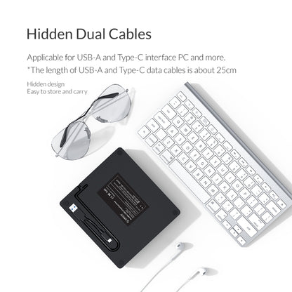 ORICO DVD-XD007 แบบพกพา USB 3.0 อินเทอร์เฟซภายนอก CD DVD ออปติคอลไดรฟ์ CD/DVD-RW Recorder