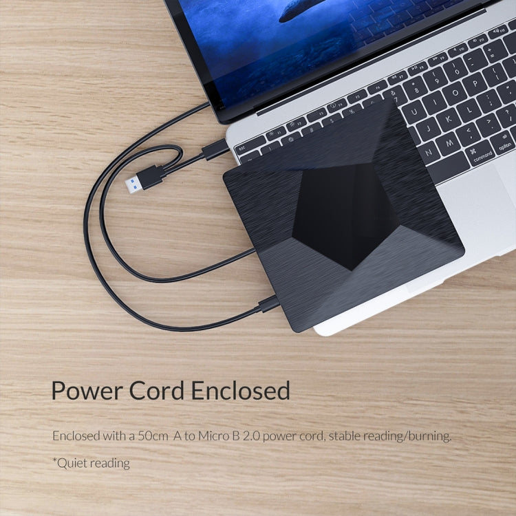ORICO DVD-XD007 แบบพกพา USB 3.0 อินเทอร์เฟซภายนอก CD DVD ออปติคอลไดรฟ์ CD/DVD-RW Recorder