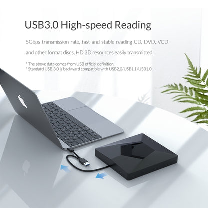 ORICO DVD-XD007 แบบพกพา USB 3.0 อินเทอร์เฟซภายนอก CD DVD ออปติคอลไดรฟ์ CD/DVD-RW Recorder