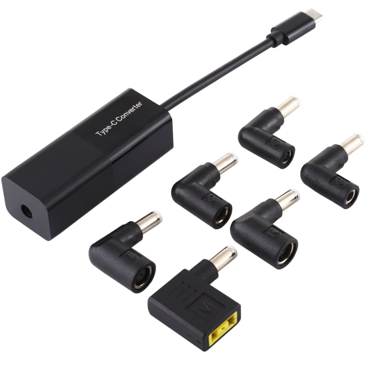 อะแดปเตอร์แปลงไฟแล็ปท็อป ตัวแปลง USB-C / Type-C 65W เป็นอะแดปเตอร์แปลงไฟ 6 in 1