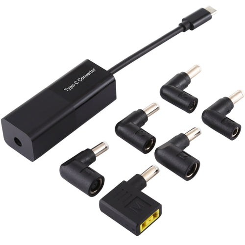 อะแดปเตอร์แปลงไฟแล็ปท็อป ตัวแปลง USB-C / Type-C 65W เป็นอะแดปเตอร์แปลงไฟ 6 in 1