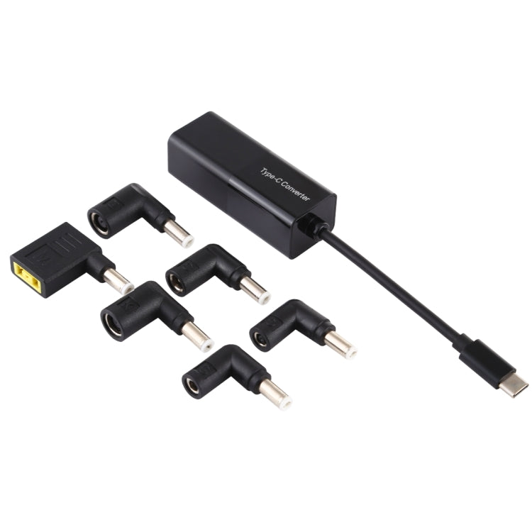 อะแดปเตอร์แปลงไฟแล็ปท็อป ตัวแปลง USB-C / Type-C 65W เป็นอะแดปเตอร์แปลงไฟ 6 in 1