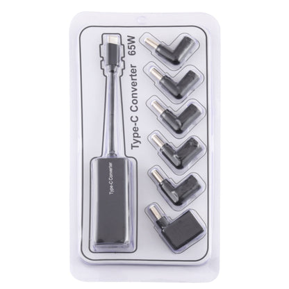 อะแดปเตอร์แปลงไฟแล็ปท็อป ตัวแปลง USB-C / Type-C 65W เป็นอะแดปเตอร์แปลงไฟ 6 in 1