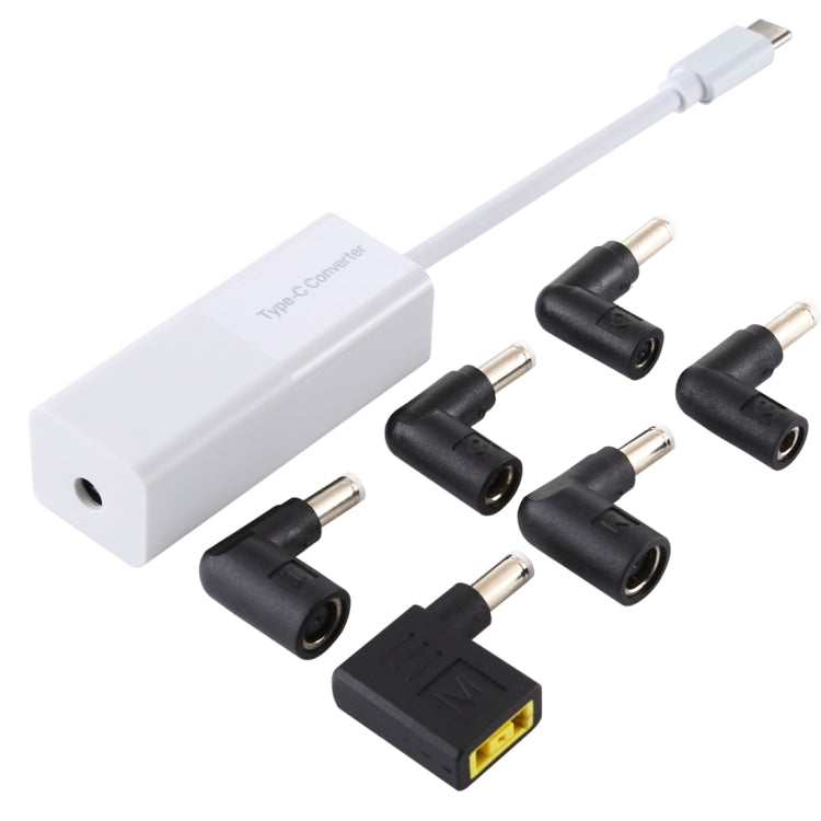 อะแดปเตอร์แปลงไฟแล็ปท็อป ตัวแปลง USB-C / Type-C 65W เป็นอะแดปเตอร์แปลงไฟ 6 in 1