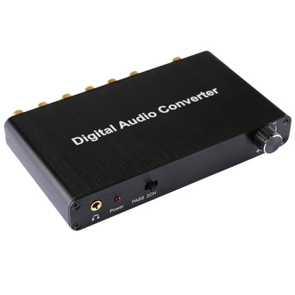 ตัวแปลงถอดรหัสเสียงดิจิตอล 2CH พร้อม Optical Toslink SPDIF Coaxial สำหรับโฮมเธียเตอร์ / PS4 / PS3 / XBOX360, รองรับการควบคุมระดับเสียง, AC-3, DTS
