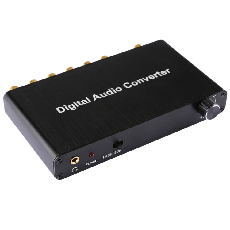 ตัวแปลงถอดรหัสเสียงดิจิตอล 2CH พร้อม Optical Toslink SPDIF Coaxial สำหรับโฮมเธียเตอร์ / PS4 / PS3 / XBOX360, รองรับการควบคุมระดับเสียง, AC-3, DTS
