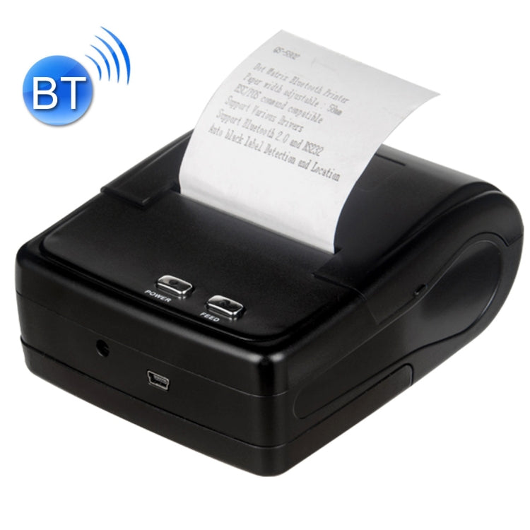 QS-5802 เครื่องพิมพ์ใบเสร็จ Bluetooth ขนาด 58 มม. แบบพกพา เมทริกซ์ 8 พิน, QS-5802