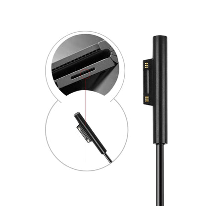 USBC / TypeC หญิงถึง 6 Pin แล็ปท็อปชาย PD สายชาร์จอย่างรวดเร็วสำหรับ Microsoft Surface Pro 7/6/5/4/3 ความยาวสายเคเบิล: 0.2 ม.